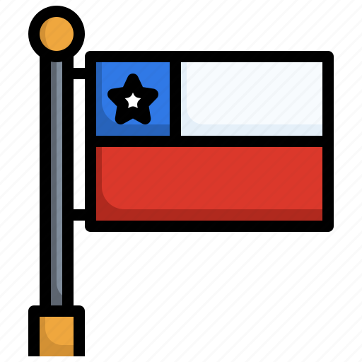 Chile, country, nation, flags, world icon - Download on Iconfinder