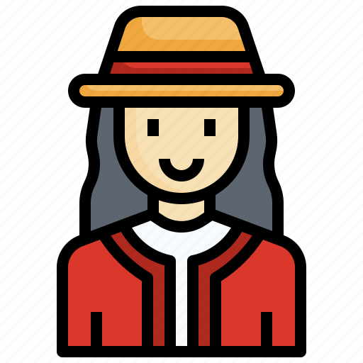 Chile, woman, chilean, traditional, hat icon - Download on Iconfinder