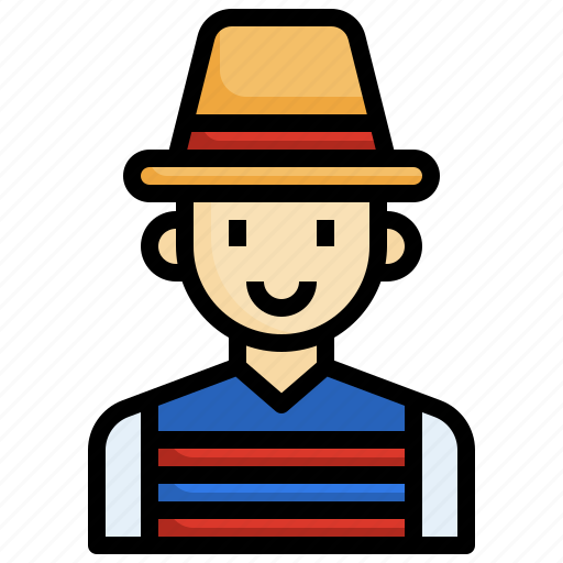 Man, hat, national, chilean, chile icon - Download on Iconfinder