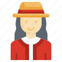 chile, woman, chilean, traditional, hat