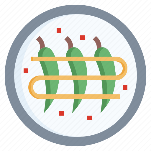 Stuffed, chiles, with, walnut, sauce, mexican, food icon - Download on Iconfinder