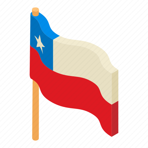 Chile, country, flag, logo, nation, object, shadow icon - Download on Iconfinder
