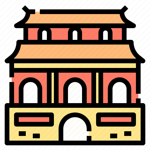 Building, china, chinese, landmark, temple icon - Download on Iconfinder