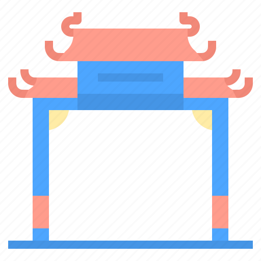 Architecture, china, chinese, gate, paifang icon - Download on Iconfinder