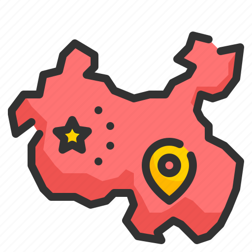 China, country, geography, map, location, chinese, culture icon - Download on Iconfinder