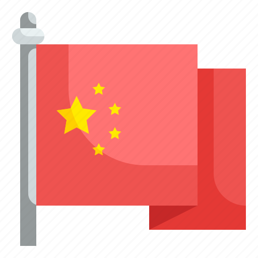 Flag, country, national, china, star, symbol, culture icon - Download on Iconfinder
