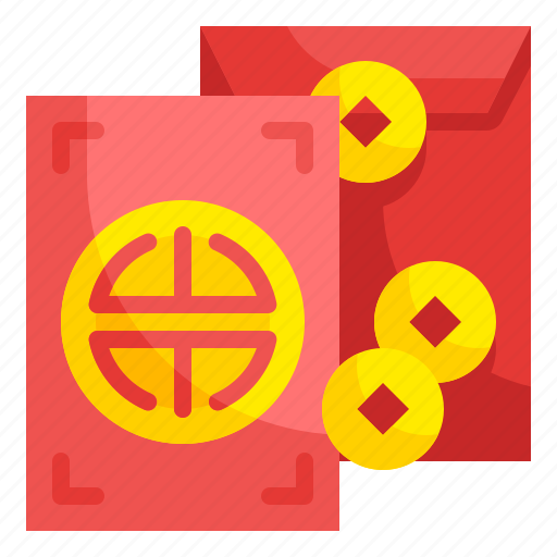 Red, envelope, chinese, culture, festival, gift, money icon - Download on Iconfinder