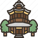 pagoda, temple, buddhism, chinese, architecture