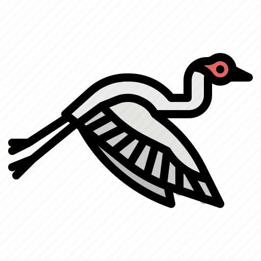 Animal, bird, feather, fly, heron icon - Download on Iconfinder
