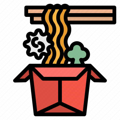 Box, chinese, hot, noodle, ramen icon - Download on Iconfinder