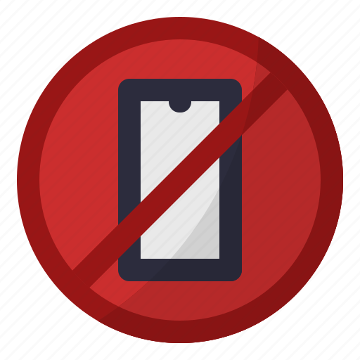 Ban, forbid, mobile, smartphone, china and us trade war, smartphone restricted of chinese company icon - Download on Iconfinder