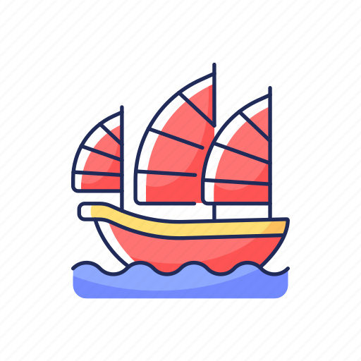 Hong kong, chinese, boat, sailing icon - Download on Iconfinder