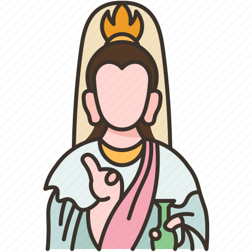 Guanyin, goddess, religious, holy, spiritual icon - Download on Iconfinder
