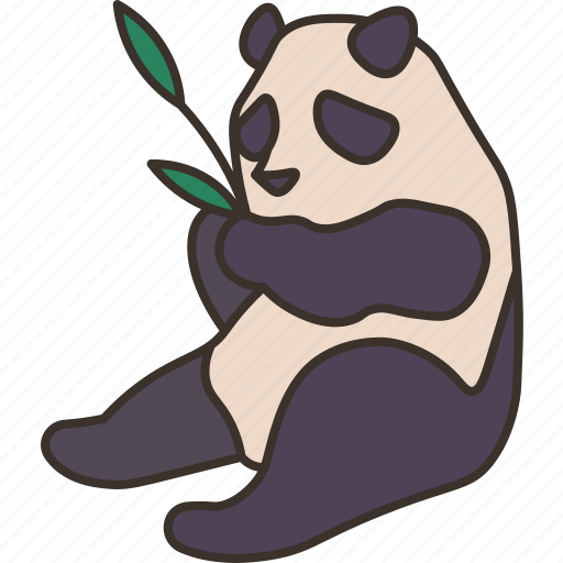 Panda, wildlife, animal, nature, bamboo icon - Download on Iconfinder