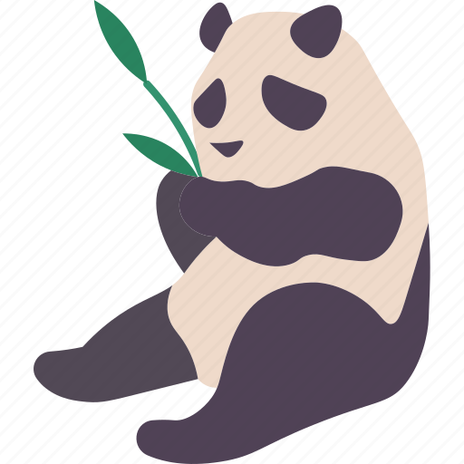 Panda, wildlife, animal, nature, bamboo icon - Download on Iconfinder
