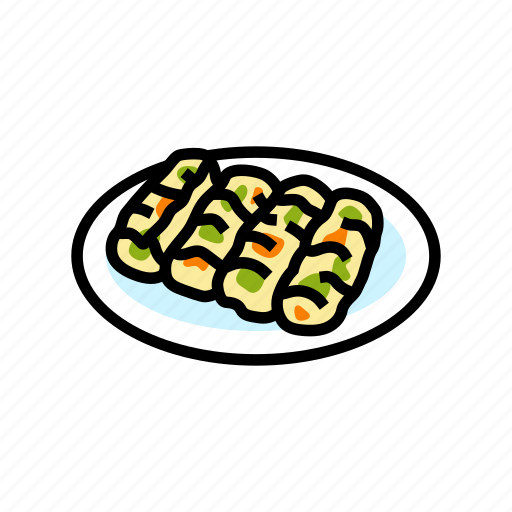 Spring, rolls, chinese, cuisine, food, dish icon - Download on Iconfinder
