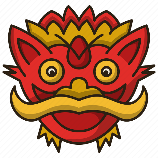 Chinese, dragon, dance, tradition, lion dance, chinese new year icon - Download on Iconfinder
