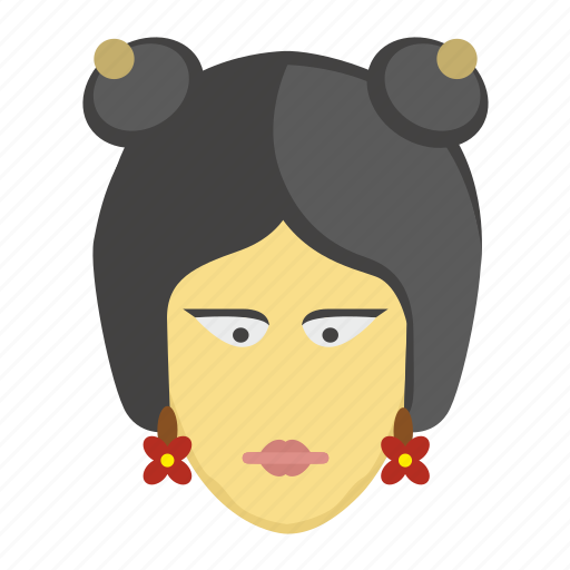Chinese, face, old, woman, emoji, emoticon, female icon - Download on Iconfinder
