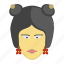 chinese, face, old, woman, emoji, emoticon, female 