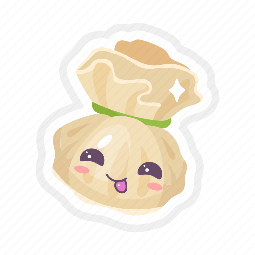 Dumpling, chinese, asian, food, smiling icon - Download on Iconfinder