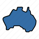 australian, country, location, map, travel