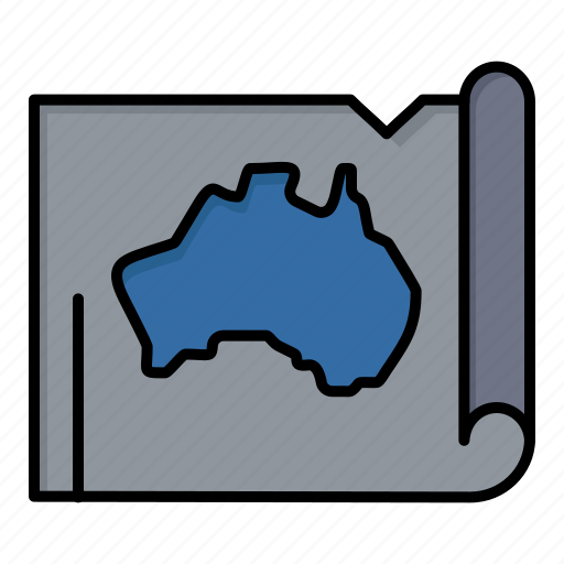 Australia, australian, country, location, map, travel icon - Download on Iconfinder