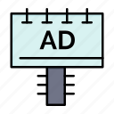 ad, advertising, board, signboard