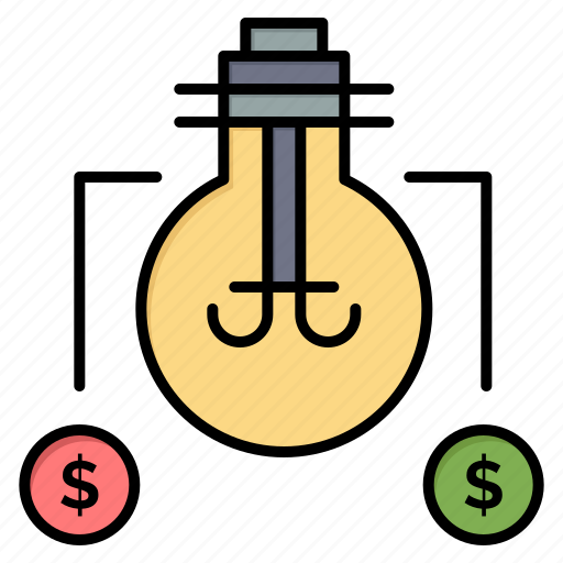 Bulb, dollar, idea, solution icon - Download on Iconfinder