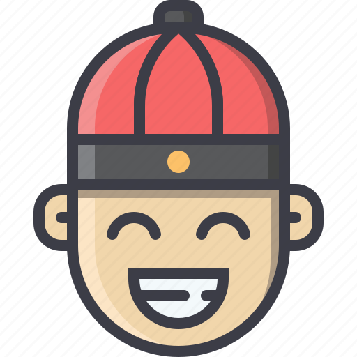 Avatar, chinese, imlek, kids, male, new, year icon - Download on Iconfinder