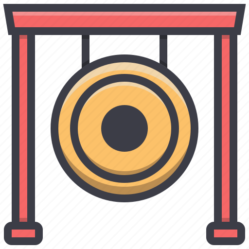 Chinese, gong, imlek, instrument, new, year icon - Download on Iconfinder