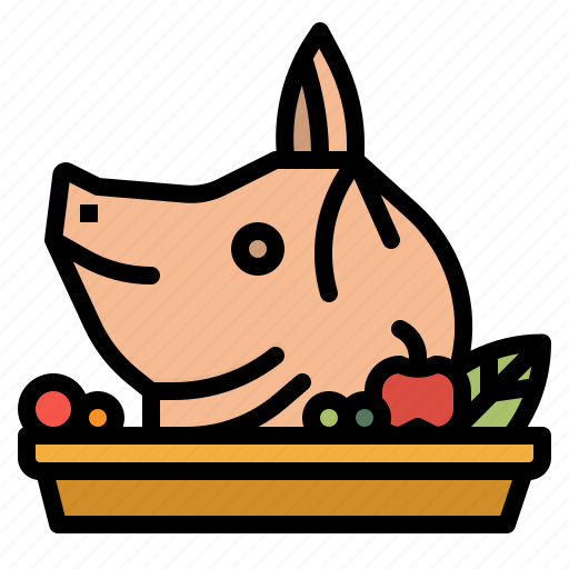 China, cultures, food, head, pig icon - Download on Iconfinder