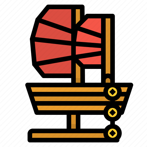 Boat, chinese, cultures, sail, sailboat icon - Download on Iconfinder
