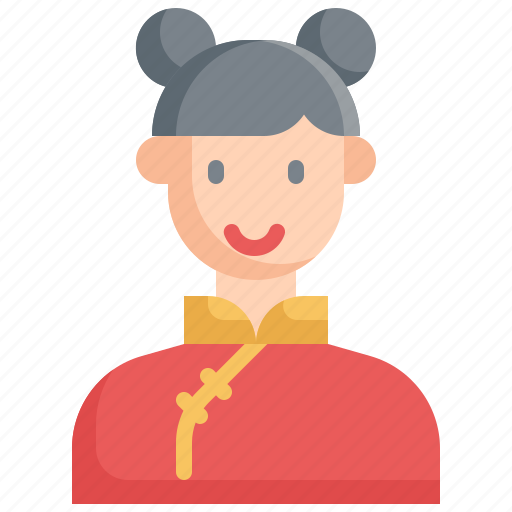 Chinese, chinese new year, culture, decoration, girl, woman icon - Download on Iconfinder