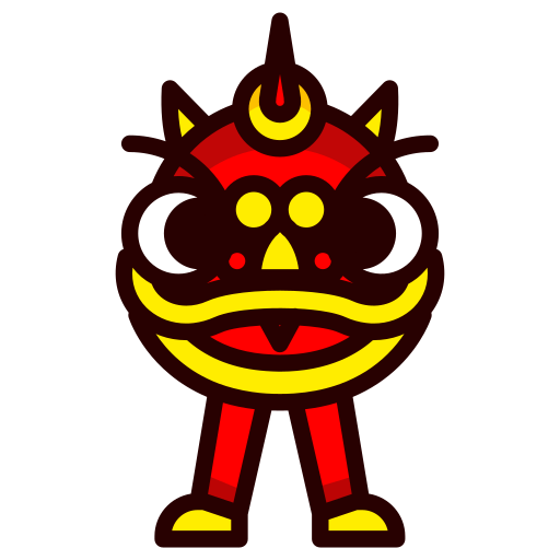 Chinese new year, lion dance, pictograms, humanpictos, culture, people, group icon - Free download