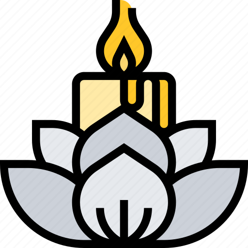 Candle, lighting, pray, celebration, tradition icon - Download on Iconfinder