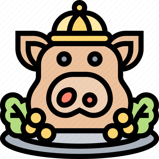 Pig, offering, fortune, celebration, traditional icon - Download on Iconfinder