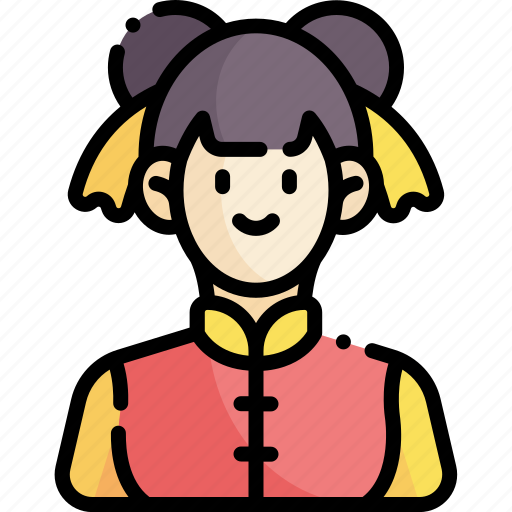 Chinese, girl, woman, avatar, traditional, china, people icon - Download on Iconfinder