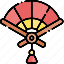 paper fan, chinese, fan, china, asia, tradition, oriental, cultures
