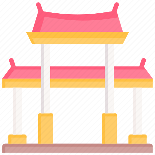 Gate, pagoda, chinese, temple, china icon - Download on Iconfinder