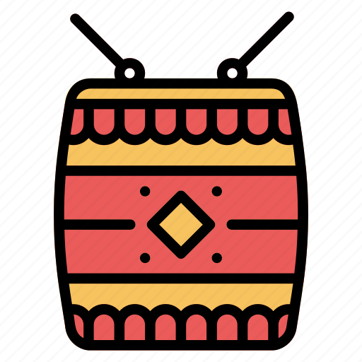 Chinese, drum, festival, instrument icon - Download on Iconfinder