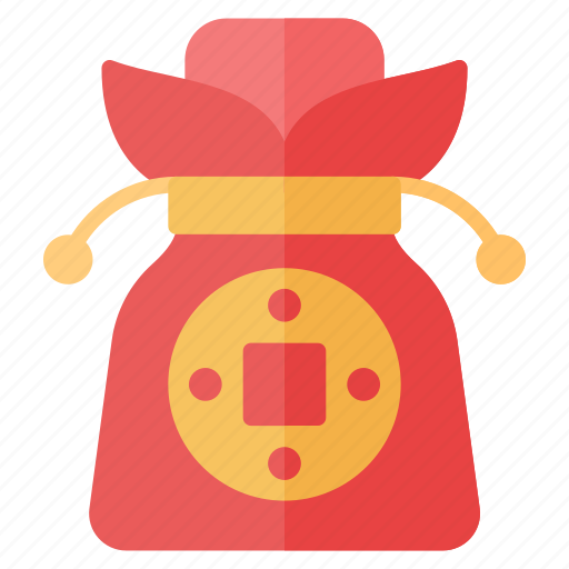 Bag, chinese, gift, gold, money, new, year icon - Download on Iconfinder
