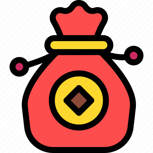 Money bag, chinese, new year, cultures, traditional, welness, money icon - Download on Iconfinder