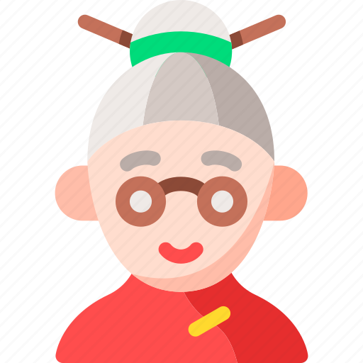 Grandma, chinese, new year, cultures, traditional, woman, asian icon - Download on Iconfinder