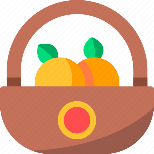 Oranges, chinese, cultures, orange, basket, mandarin, fruits icon - Download on Iconfinder