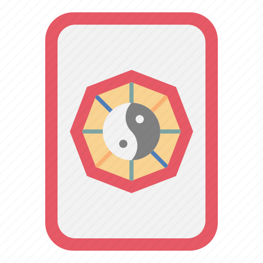 Fengshui, yin, yang, mirror, amulet, chinese, new icon - Download on Iconfinder