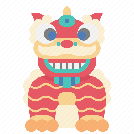 Lion, dancing, dragon, character, festival, celebration, chinese icon - Download on Iconfinder