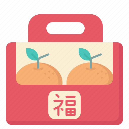 Orange, package, gift, chinese, food, restaurant, asian icon - Download on Iconfinder