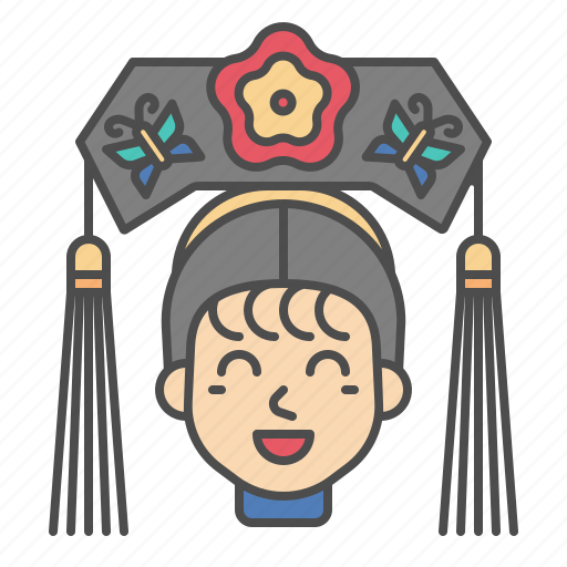 Princess, chinese, china, costume, accessary, woman, girl icon - Download on Iconfinder