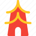 pagoda, holiday, chinese, new, year