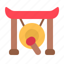 gong, chinese, instrument, festival, culture, music